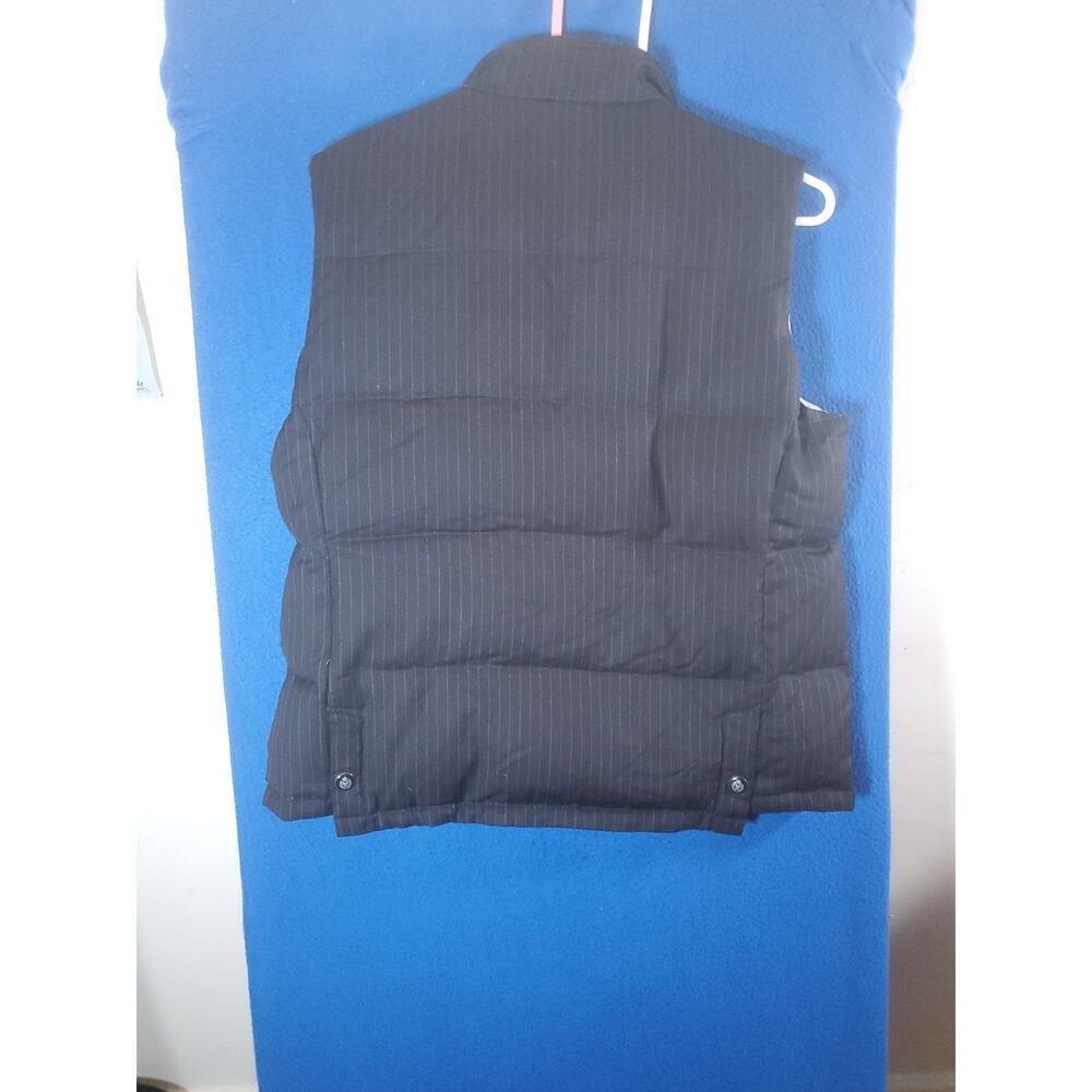 Tommy Hilfiger Men XL Pinstripe Puffer Vest Wool Blend Full Zip Snap Insulated - Picture 15 of 16